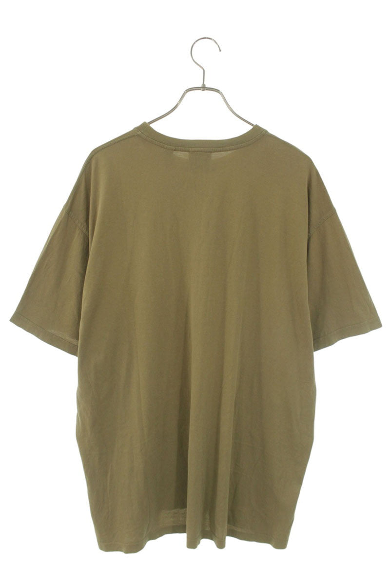 Burberry Logo Print T-Shirt Khaki Cotton Size XL