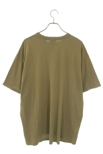 Burberry Logo Print T-Shirt Khaki Cotton Size XL