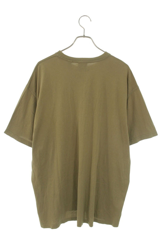 Burberry Logo Print T-Shirt Khaki Cotton Size XL