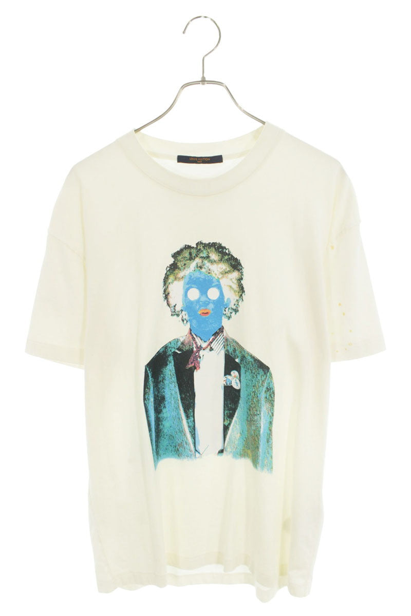 LOUISVUITTON 21FW Neon Working Man T-Shirt White Size M