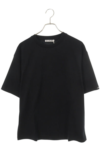 ACNE STUDIOS 26SS Satin Logo T-Shirt Black Size S