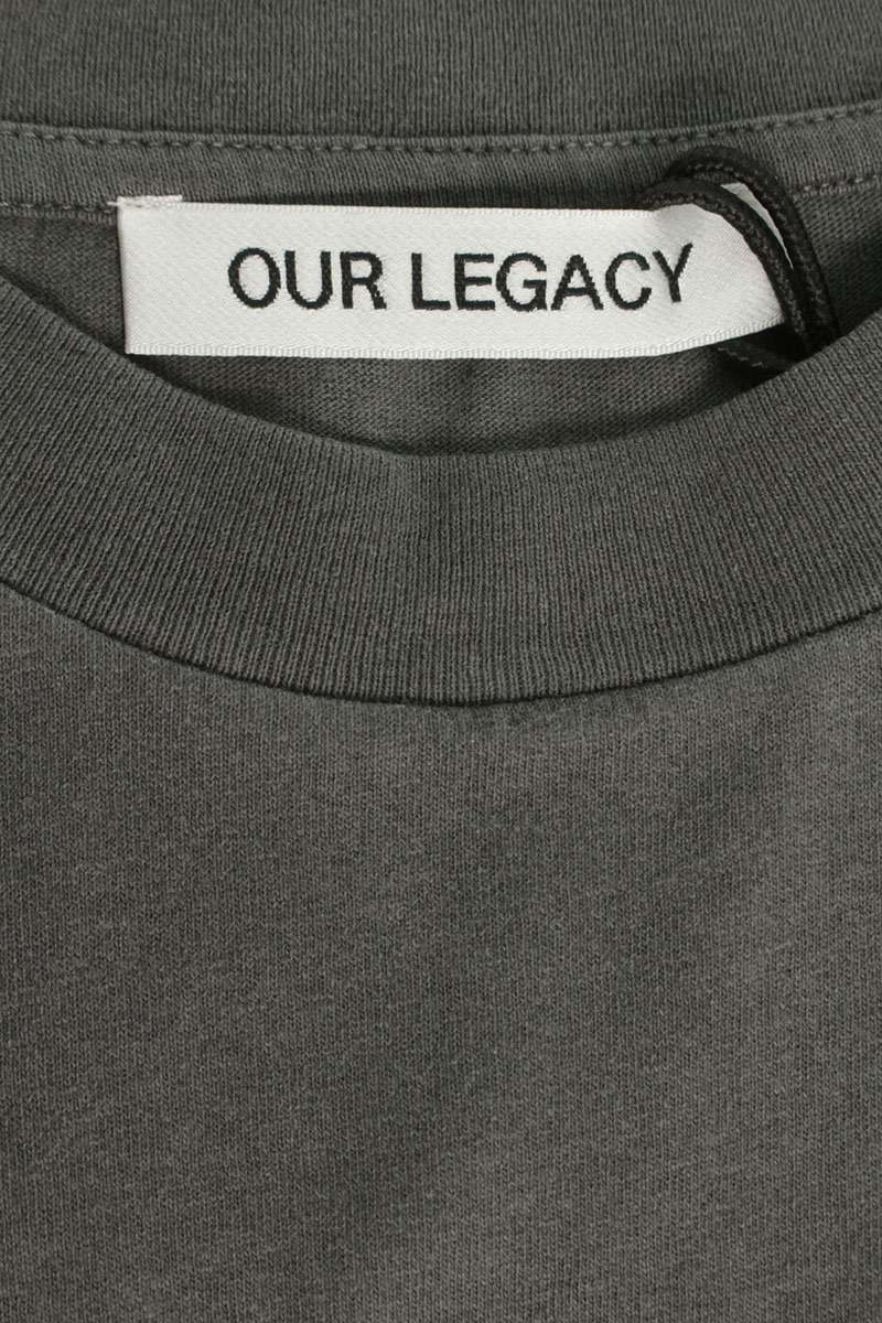 OUR LEGACY 26SS Box T-Shirt Dark Gray Cotton Size S
