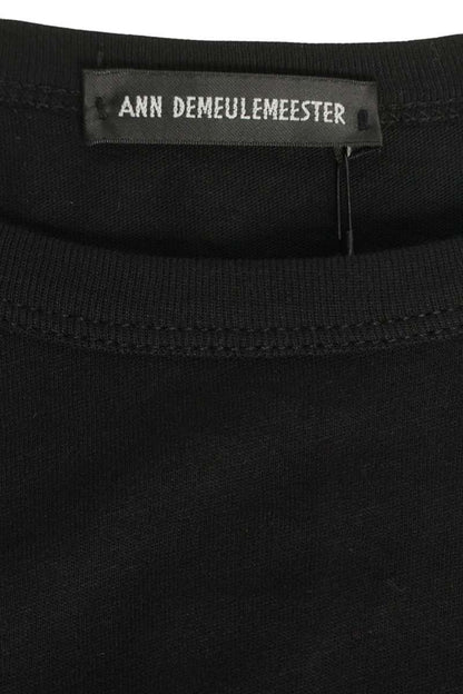 ANN DEMEULEMEESTER SS26 Black Message Print Tee Size L