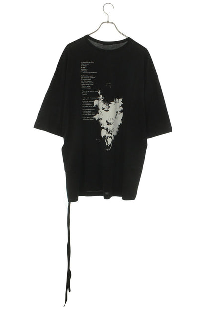 ANN DEMEULEMEESTER SS26 Black Message Print Tee Size M