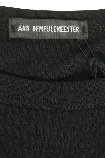 ANN DEMEULEMEESTER SS26 Black Message Print Tee Size M