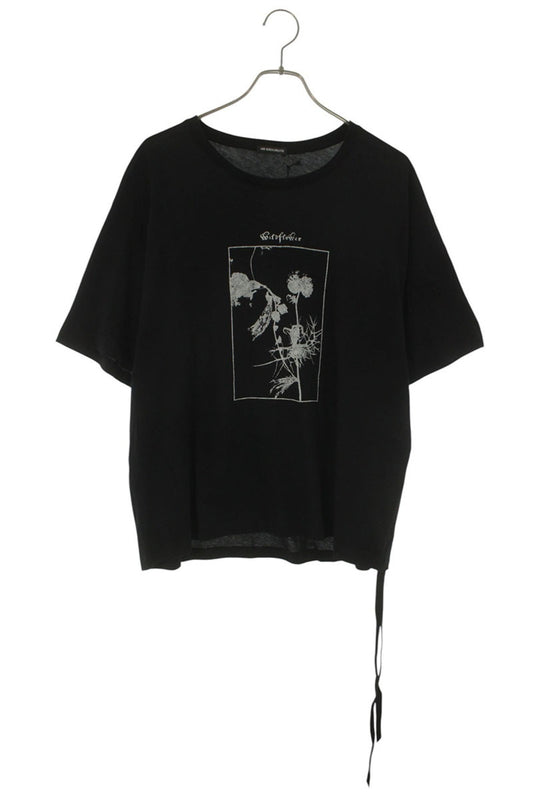 ANN DEMEULEMEESTER SS26 Black Graphic Tee Size S