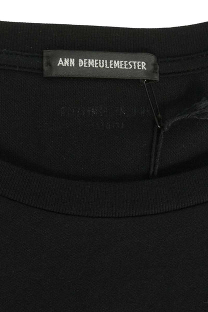 ANN DEMEULEMEESTER SS26 Black Graphic Tee Size S