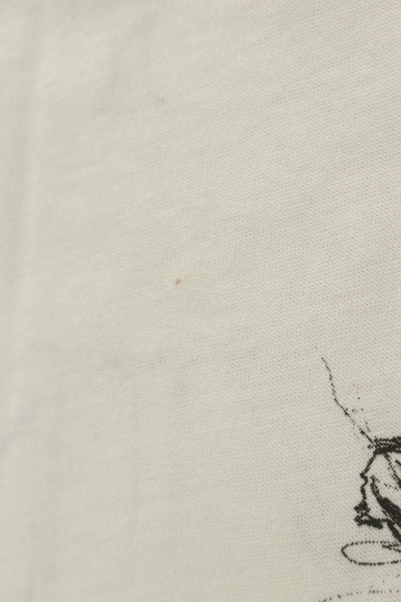 ANN DEMEULEMEESTER SS26 White Message Print Tee Size L