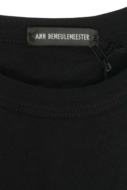 ANN DEMEULEMEESTER SS26 Black Message Print Tee Size L