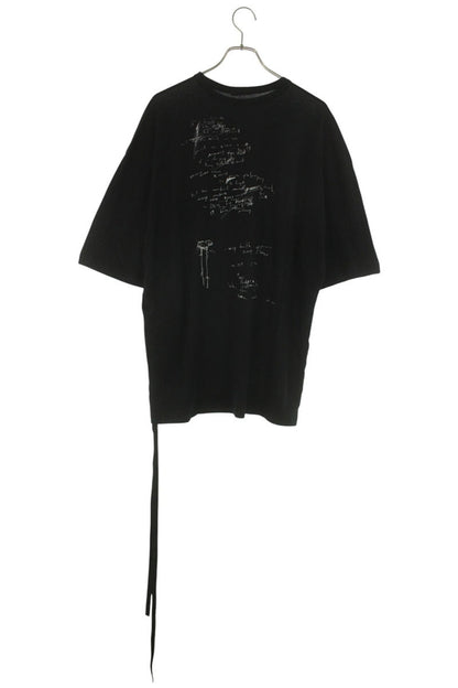 ANN DEMEULEMEESTER SS26 Black Message Print Tee Size M