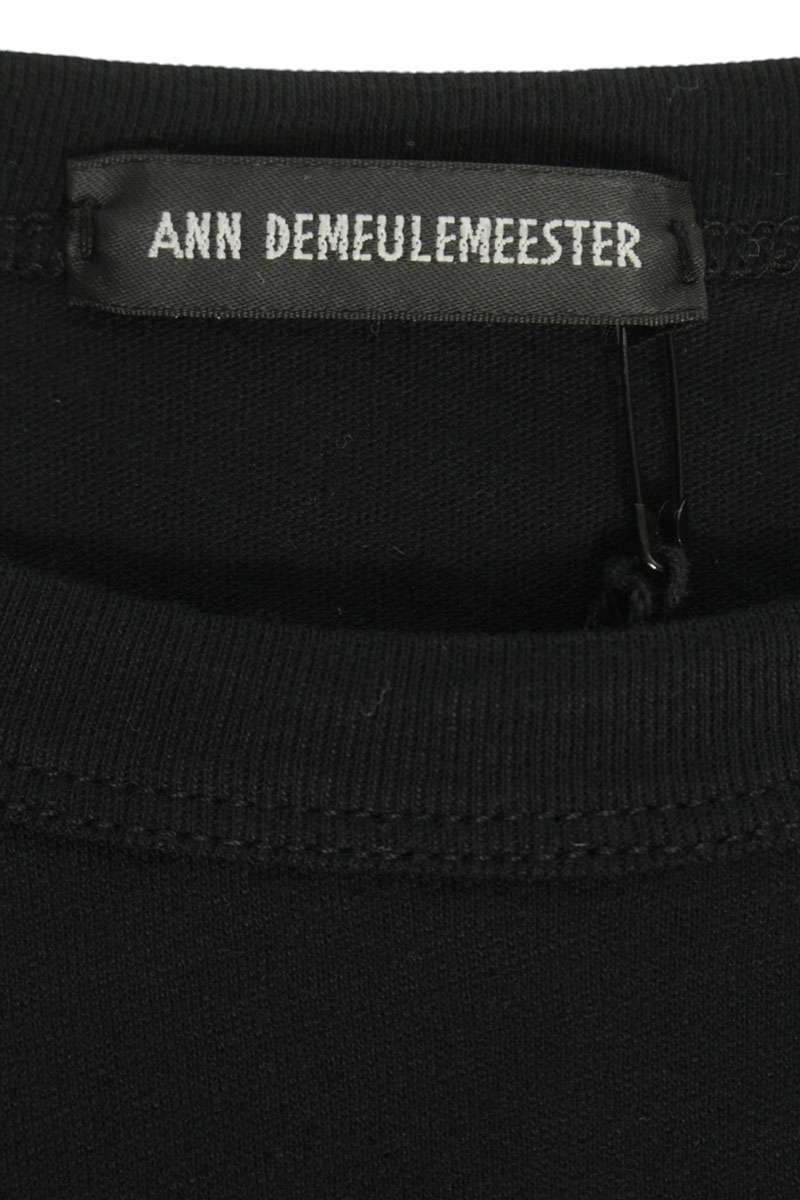 ANN DEMEULEMEESTER SS26 Black Message Print Tee Size M