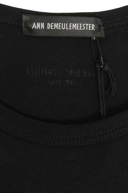 ANN DEMEULEMEESTER SS26 Black Message Print Tee Size XL