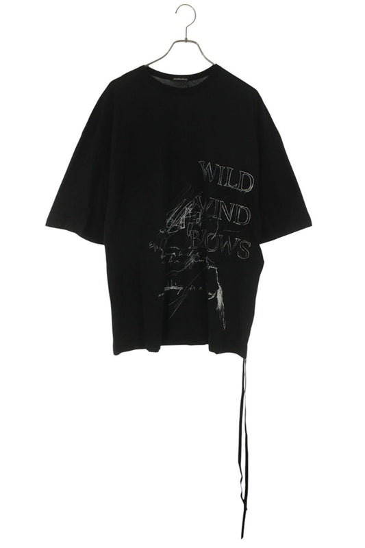 ANN DEMEULEMEESTER SS26 Black Message Print Tee Size XL