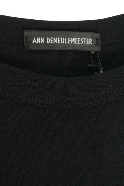 ANN DEMEULEMEESTER SS26 Black Message Print Tee Size XL
