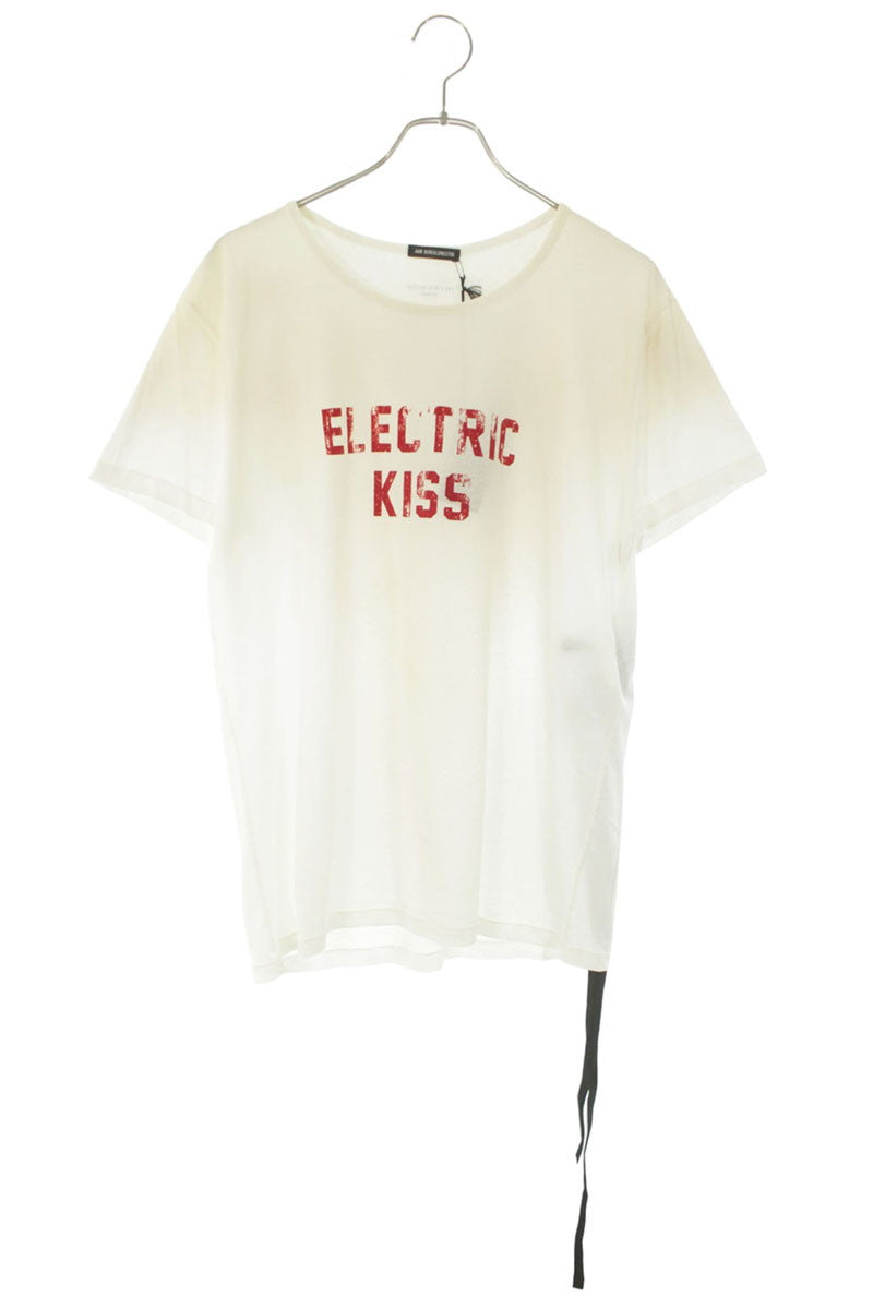 ANN DEMEULEMEESTER SS26 White Message Print Tee Size L