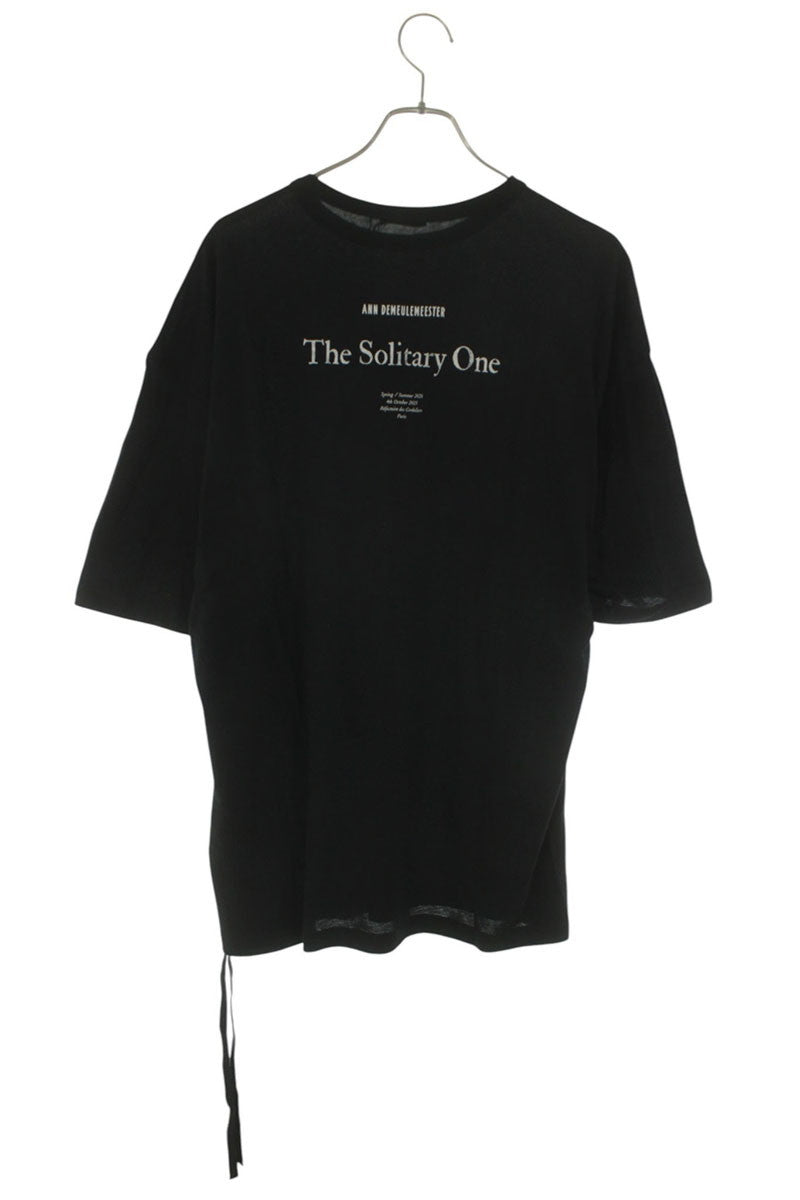 ANN DEMEULEMEESTER 26SS Cotton Back Message Print Size M