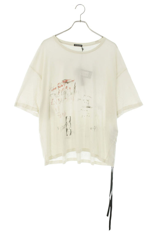 ANN DEMEULEMEESTER 26SS Cotton Graphic Print T-Shirt Size XL