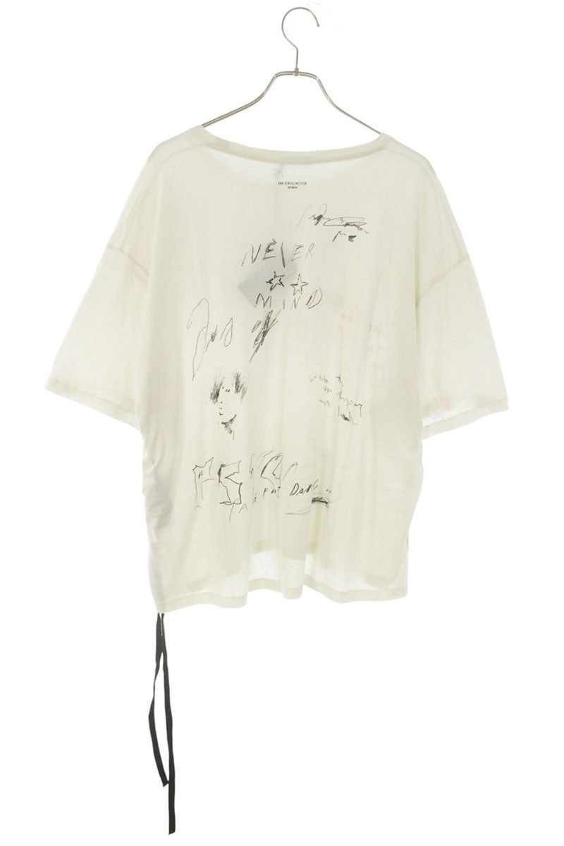 ANN DEMEULEMEESTER 26SS Cotton Graphic Print T-Shirt Size XL