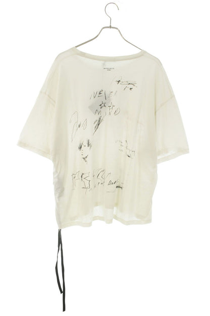 ANN DEMEULEMEESTER 26SS Cotton Graphic Print T-Shirt Size XL