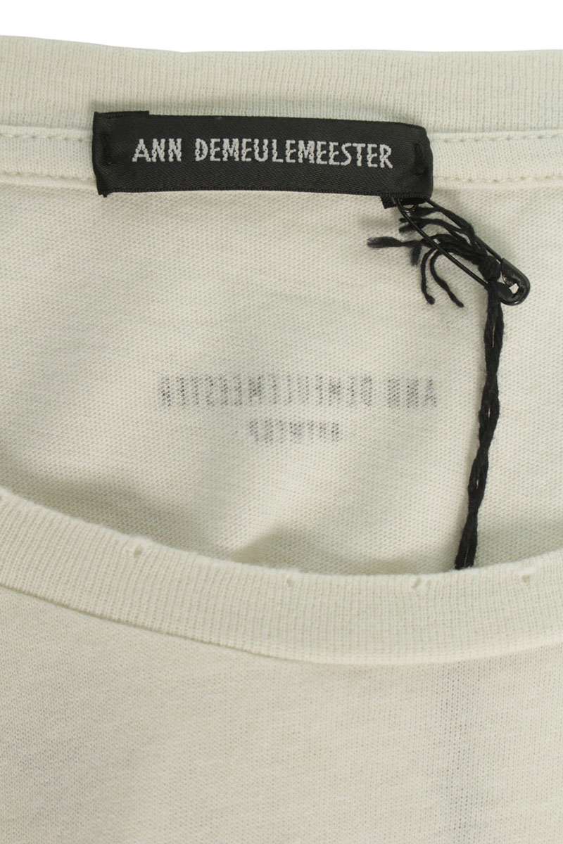 ANN DEMEULEMEESTER 26SS Cotton Graphic Print T-Shirt Size XL
