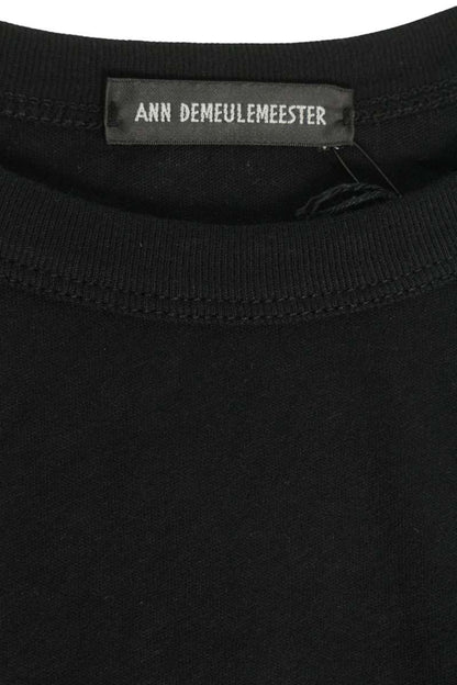 ANN DEMEULEMEESTER 26SS Cotton Message Print Black Size L