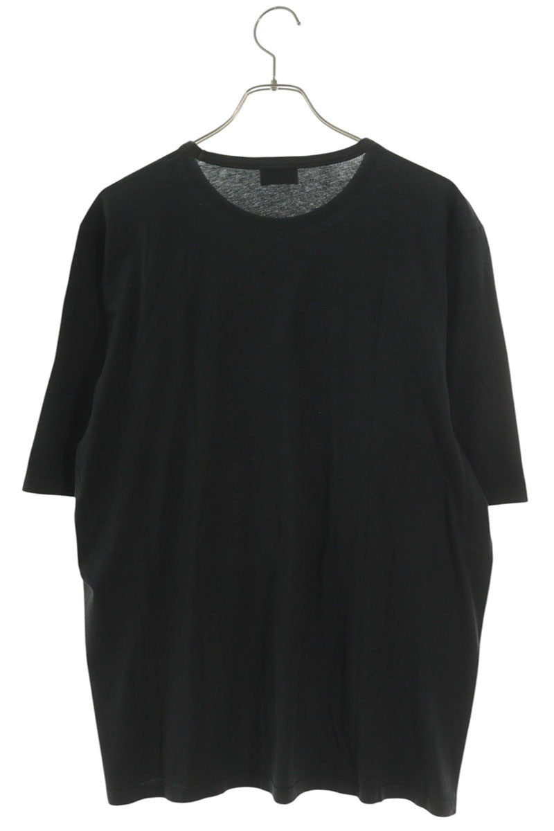 SAINT LAURENT PARIS Logo Embroidered T-Shirt Black Size XL