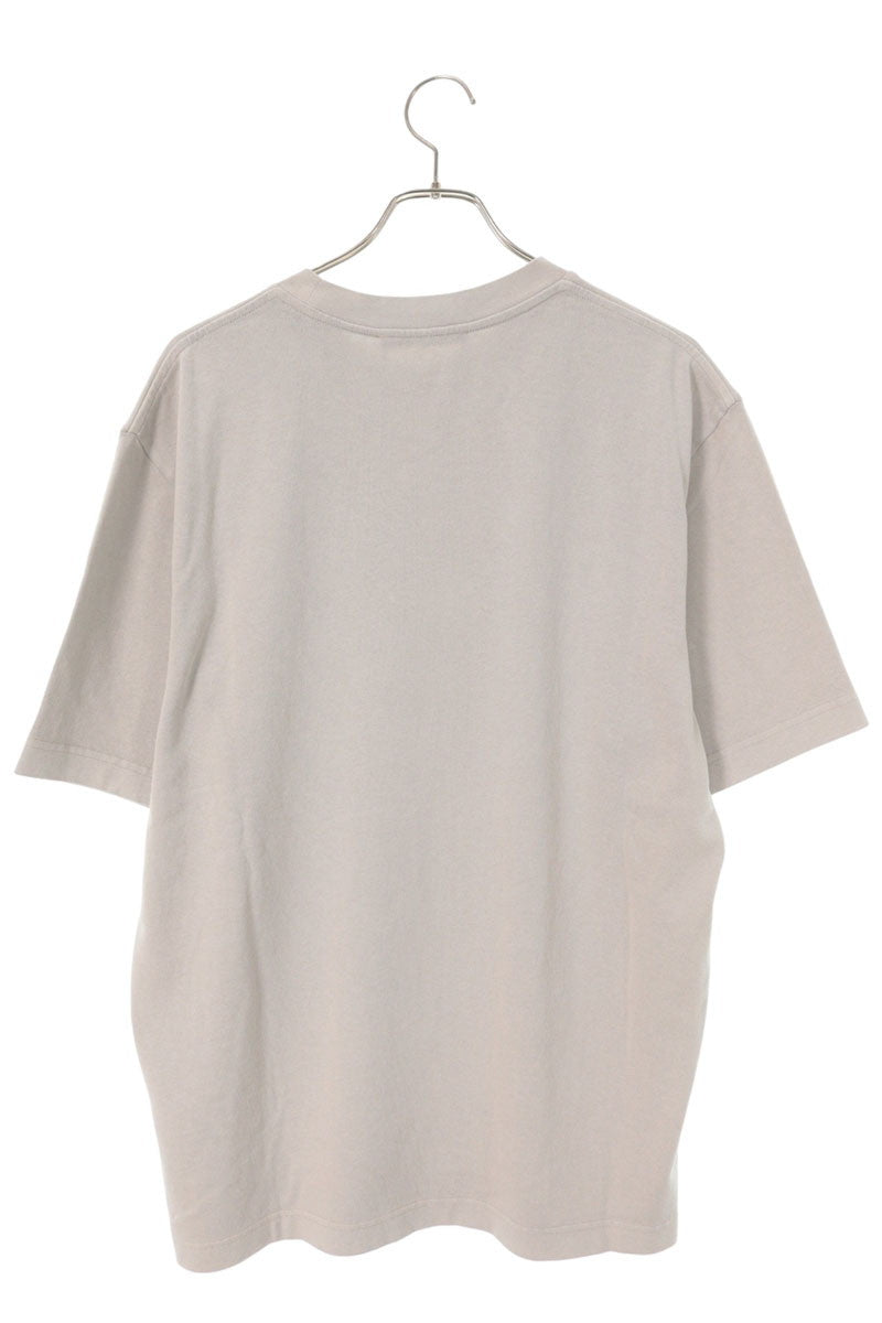 JACQUEMUS 26SS Cotton Logo Embroidered T-Shirt Gray Size XL