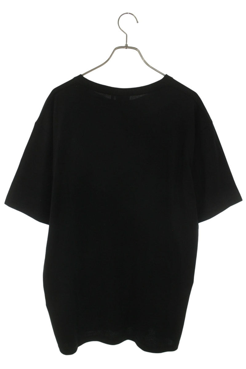 DIOR 26SS Cotton Logo Embroidered T-Shirt Black Size XL