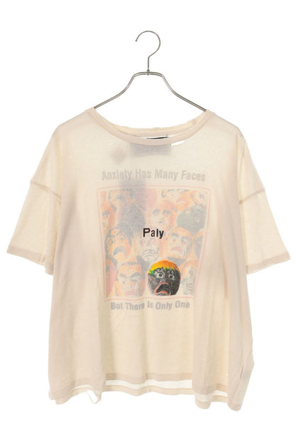 Paly Hollywood 26SS Cotton WT Anxiety Print T-Shirt Size L
