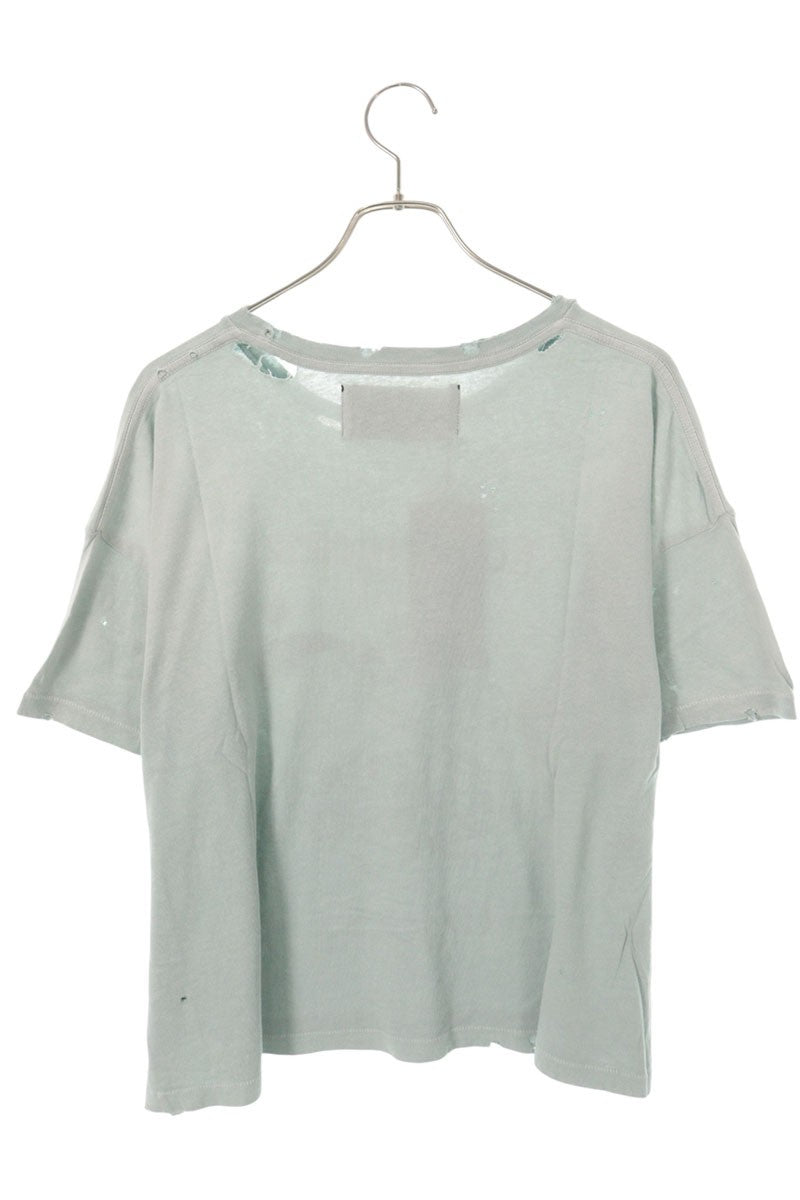 Paly Hollywood 26SS Distressed Graphic T-Shirt Green Size S