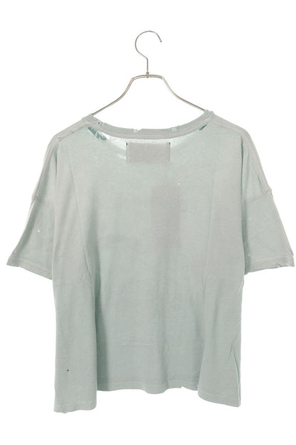 Paly Hollywood 26SS Distressed Graphic T-Shirt Green Size S