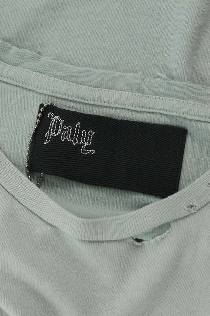 Paly Hollywood 26SS Distressed Graphic T-Shirt Green Size S