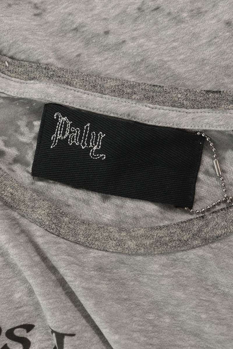 Paly Hollywood 26SS Vintage Character Print Tee Gray Size M