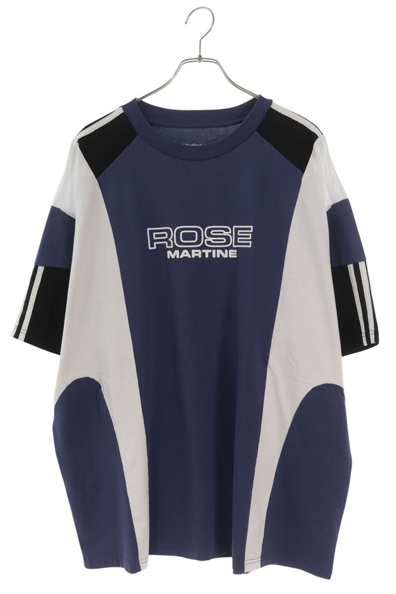 MARTIN ROSE 26SS Logo Print Bicolor Cotton T-Shirt Size M