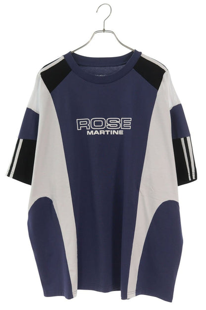 MARTIN ROSE 26SS Logo Print Bicolor Cotton T-Shirt Size L