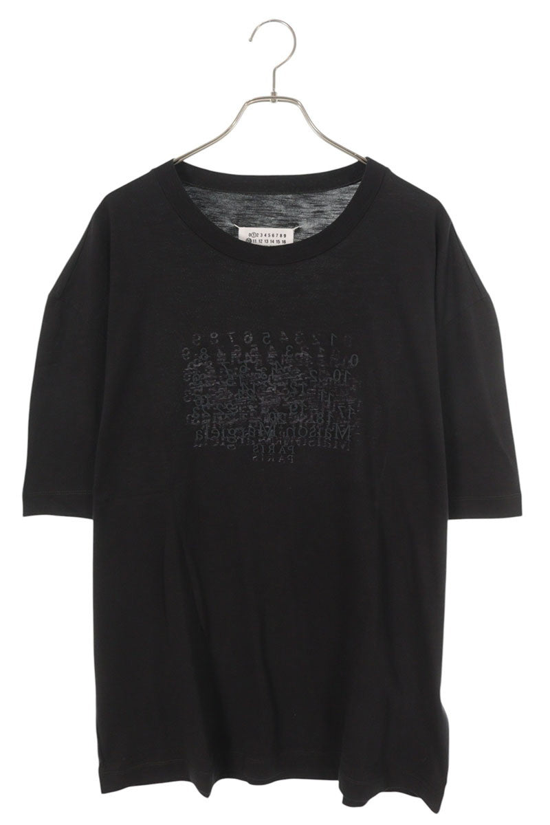 Maison Margiela SS26 Calendar Logo Cotton Black Tee Size S