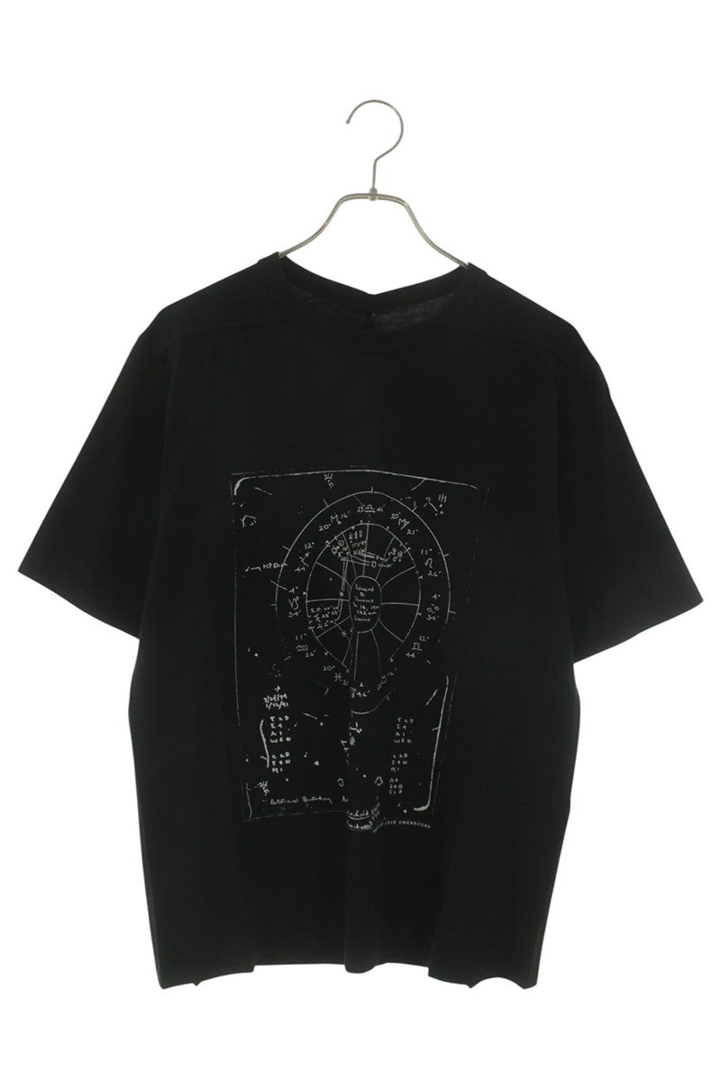 Rick Owens SS26 Graphic Print Cotton Black T-Shirt Size S