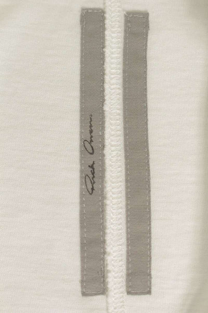 Rick Owens SS26 Graphic Print Cotton White T-Shirt Size M