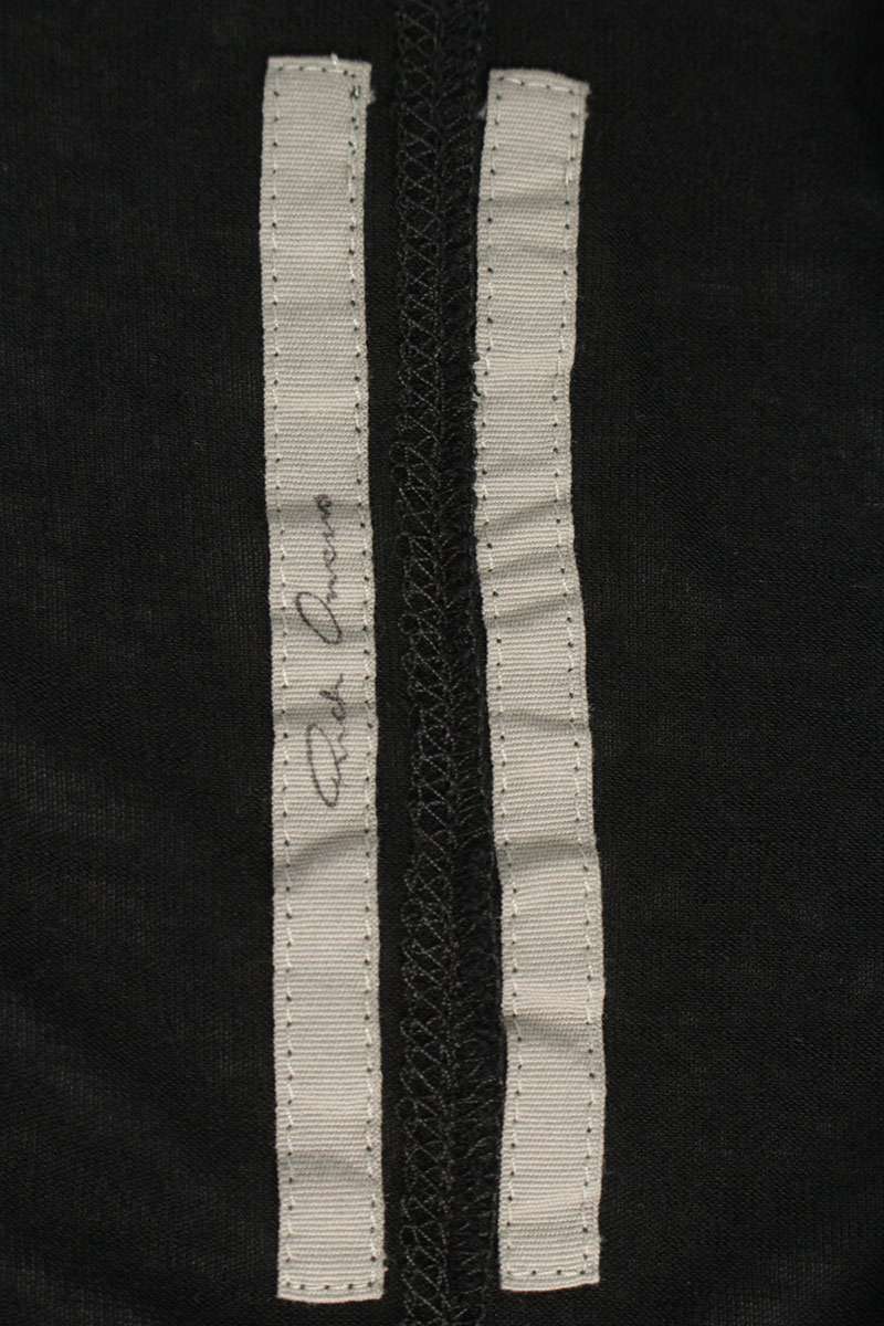 Rick Owens SS26 Sheer Short Sleeve Viscose Silk Black Size M