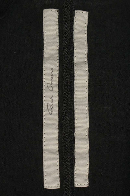 Rick Owens SS26 Sheer Short Sleeve Viscose Silk Black Size L