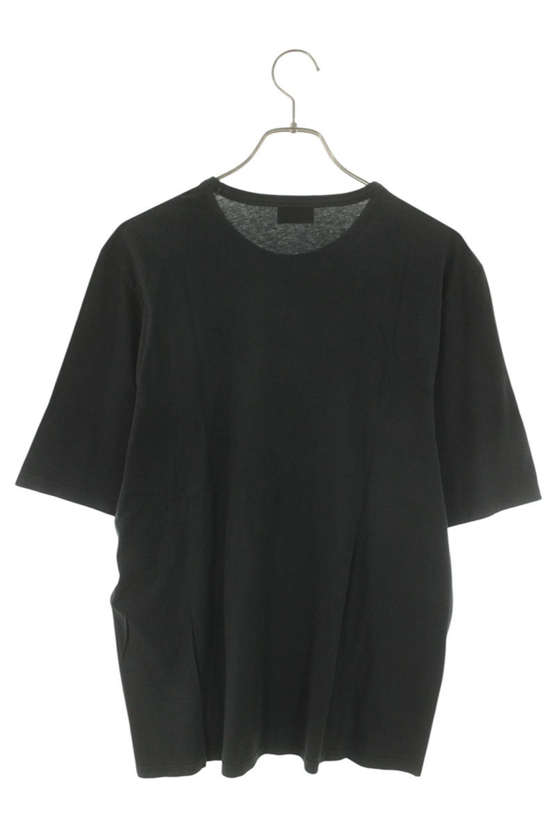 SAINT LAURENT PARIS Logo Embroidered T-Shirt Black Size L