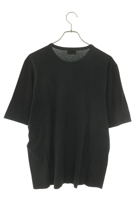 SAINT LAURENT PARIS Logo Embroidered T-Shirt Black Size L
