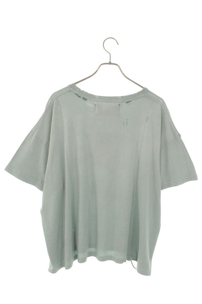 Paly Hollywood 26SS Distressed Graphic T-Shirt Gray Size L