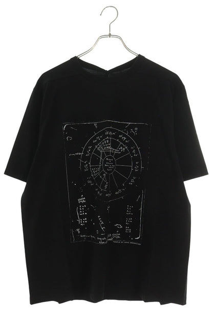 Rick Owens SS26 Graphic Print Cotton Black T-Shirt Size L