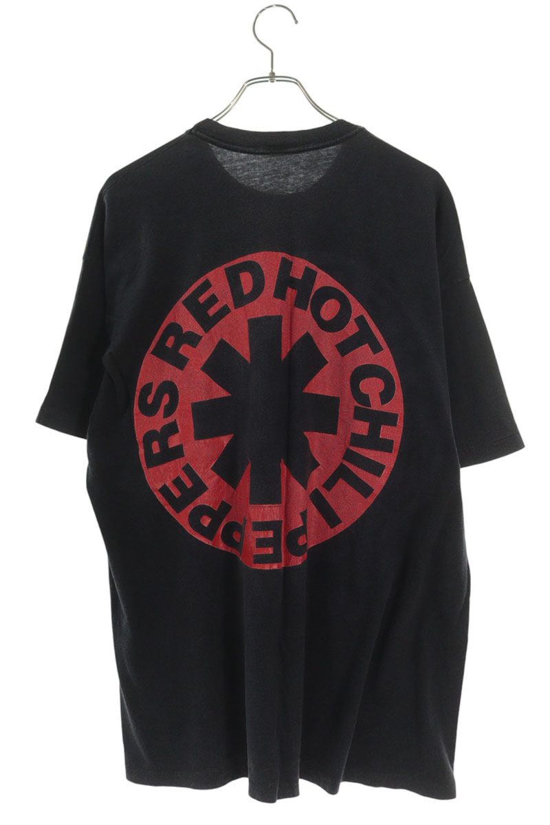 VINTAGE RED HOT CHILI PEPPERS Print Tee Black Size XL