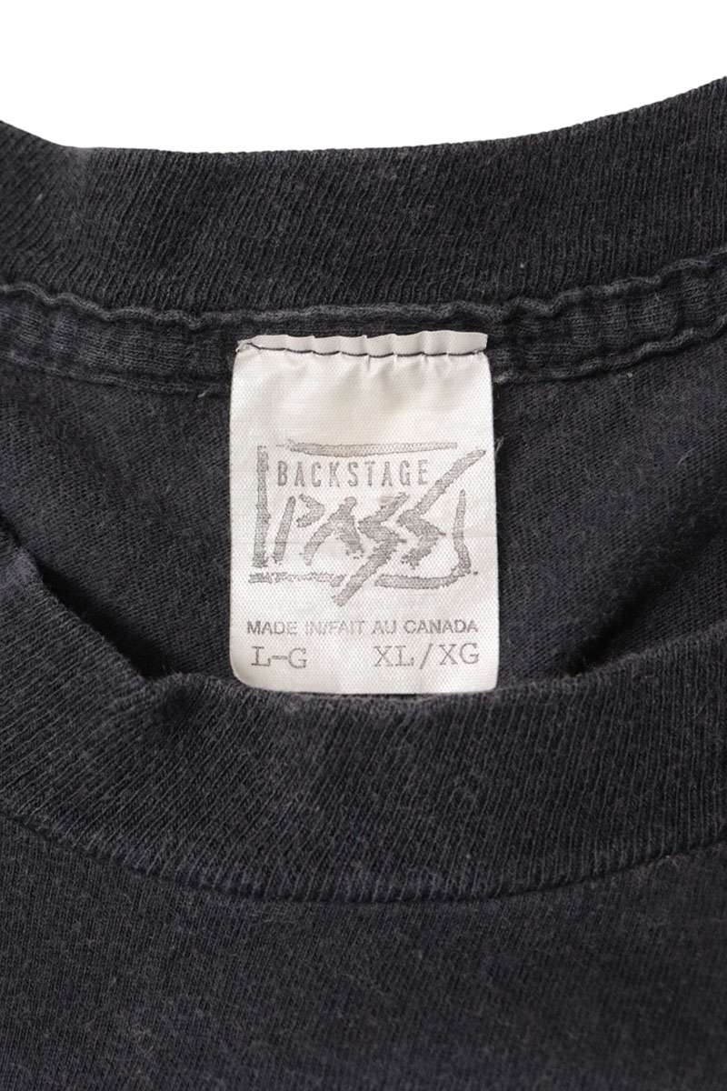 VINTAGE RED HOT CHILI PEPPERS Print Tee Black Size XL
