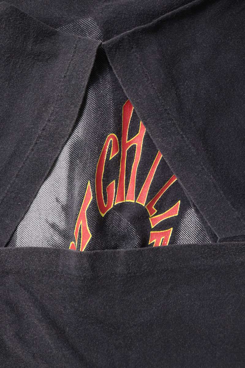VINTAGE RED HOT CHILI PEPPERS Print Tee Black Size XL