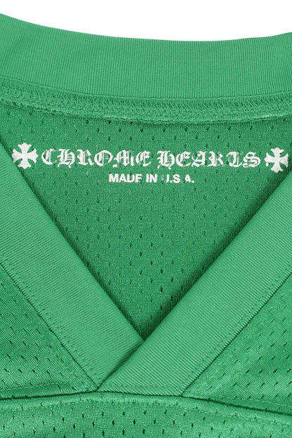 Chrome Hearts CH Print Mesh T-Shirt Green Yellow Size S