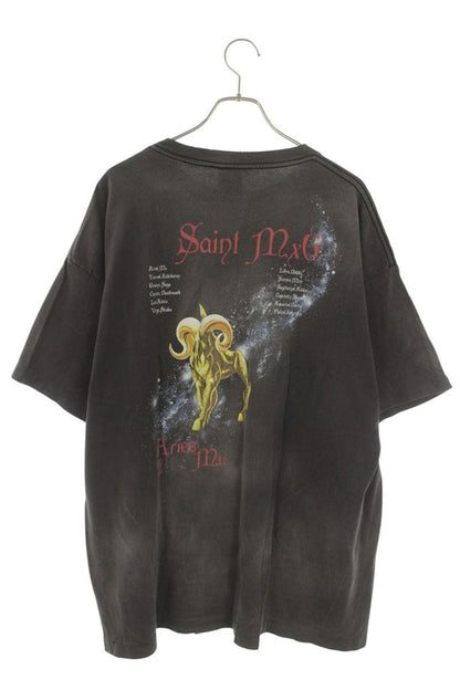 SAINT MICHAEL 24SS Vintage Anime Print Tee Black Size XXL