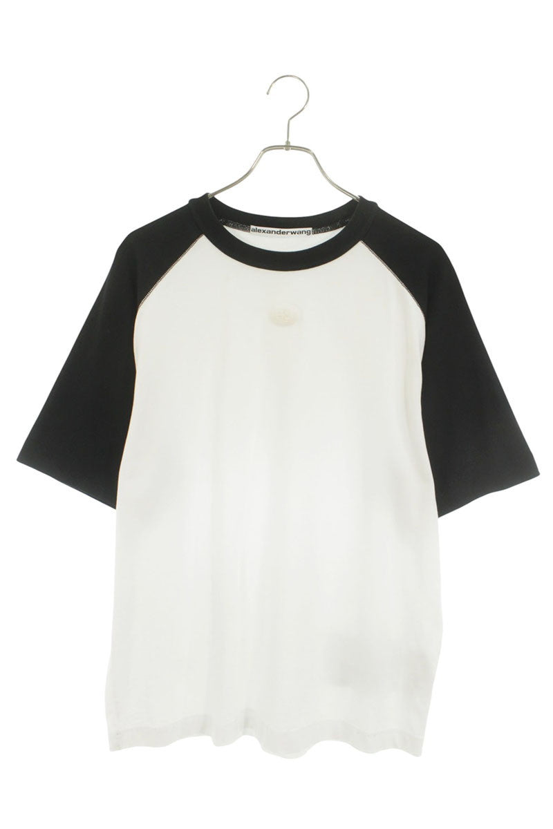 ALEXANDER WANG Front Logo T-Shirt White/Black Size M